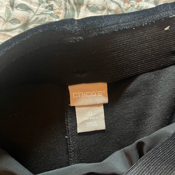 Chicos Velvet Ankle Pants - Picture 3 of 4